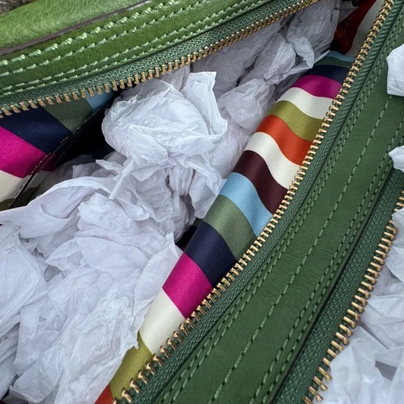 Coach Bleecker Street Legacy Peyton Apple Green Leather Satchel - Picture 16 of 16